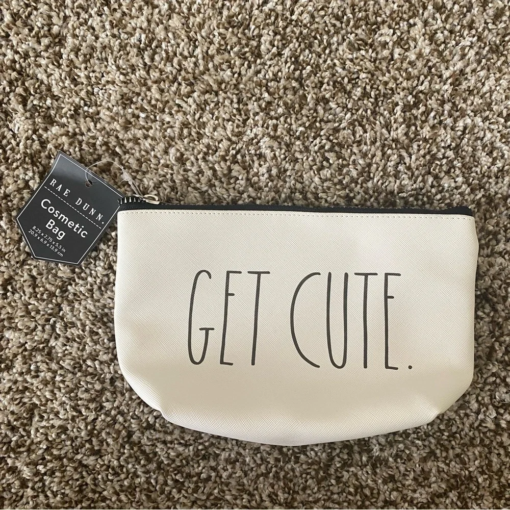 Rae Dunn | Women's Get Cute Cosmetic Travel Makeup Bag NWT